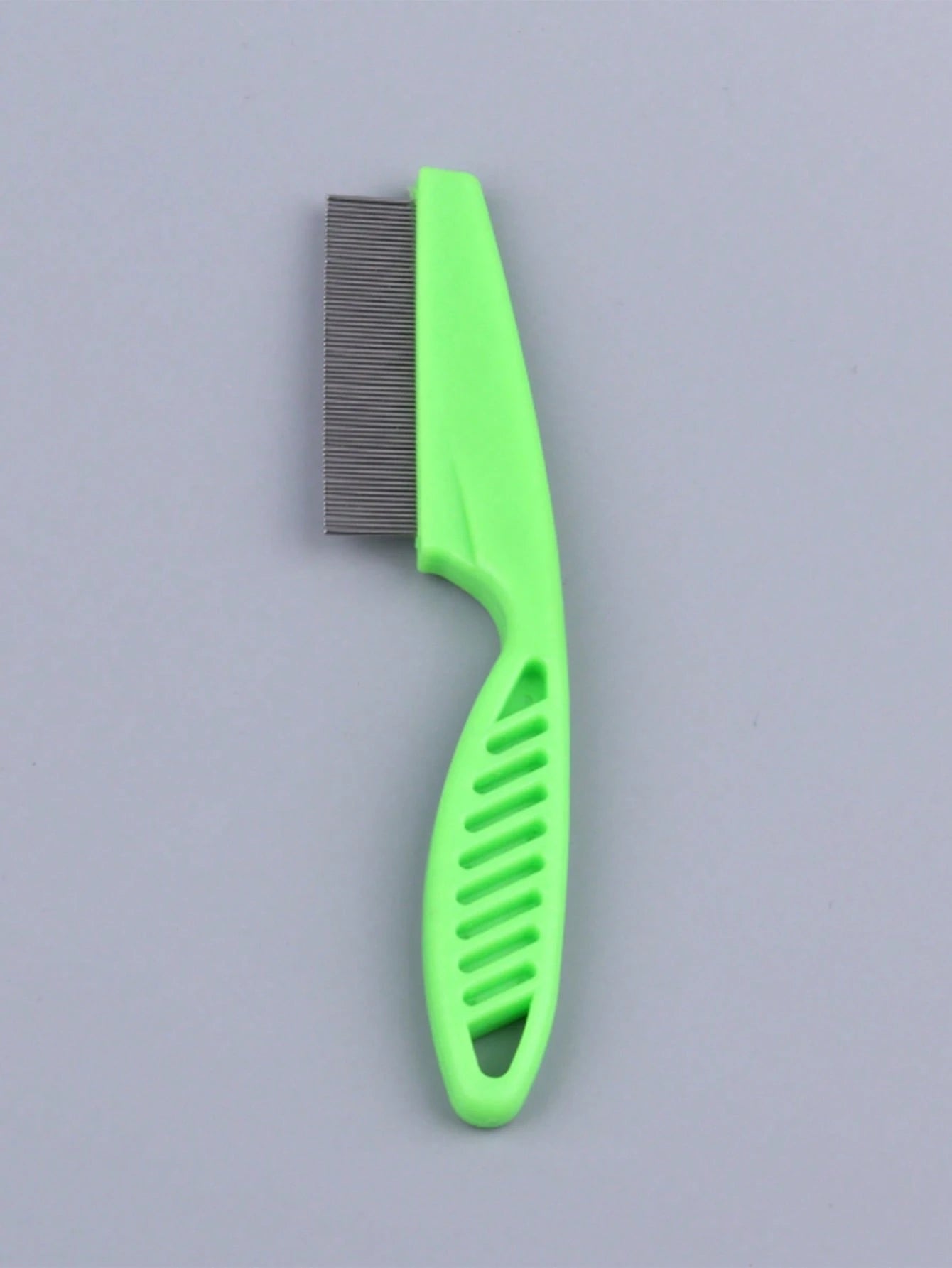 1PC 2-in-1 Pet Hair & Tear Stain Remover Brush, Stainless Steel Dog & Cat Flea Comb, Grooming Tool for Removing Matted Fur, Loose Hair, Tear Stains & Fleas, Gentle Pet Coat Care Accessory