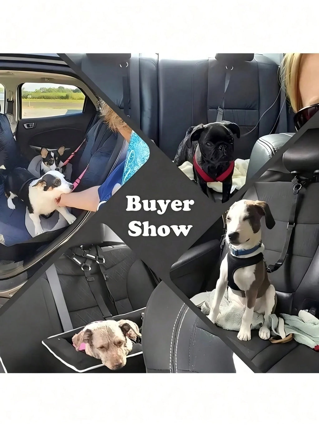 1PC Pet Dog Car Seat Tether, Adjustable Dog Safety Seat Belt with Seat Buckle, Secure Pet Car Restraint for Cars, SUVs & Trucks, Essential Dog Travel Accessory for Safe Pet Transportation