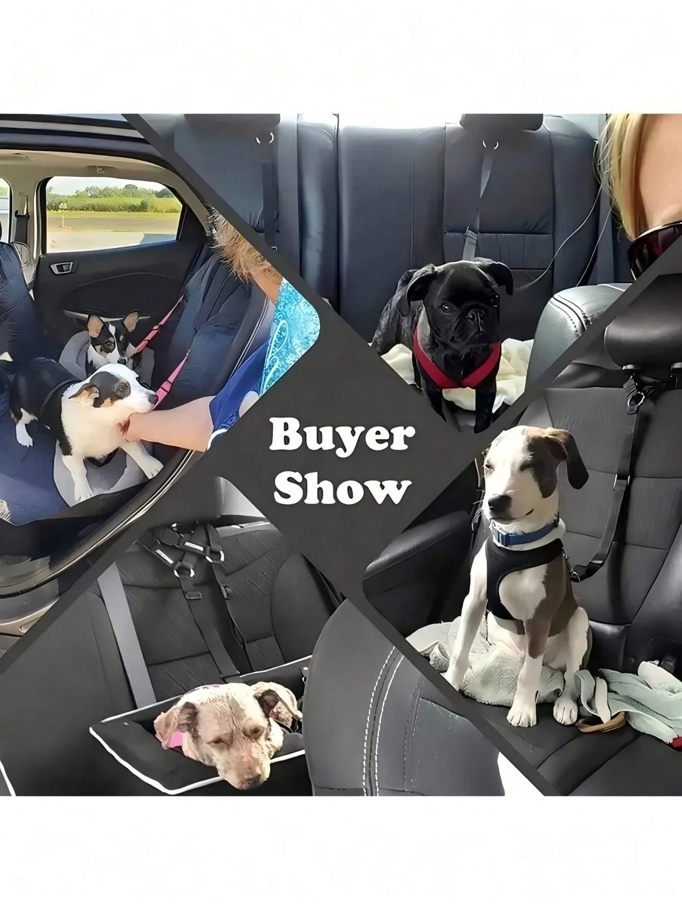 1PC Pet Dog Car Seat Tether, Adjustable Dog Safety Seat Belt with Seat Buckle, Secure Pet Car Restraint for Cars, SUVs & Trucks, Essential Dog Travel Accessory for Safe Pet Transportation