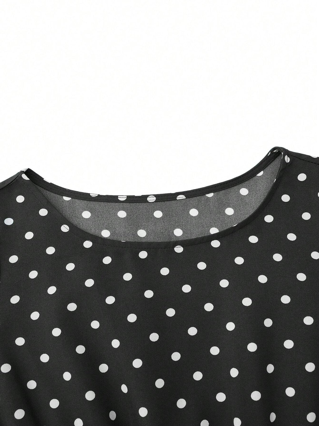 Clasi Polka Dot Printed Belted Casual Dress For Women Maxi Women Outfit