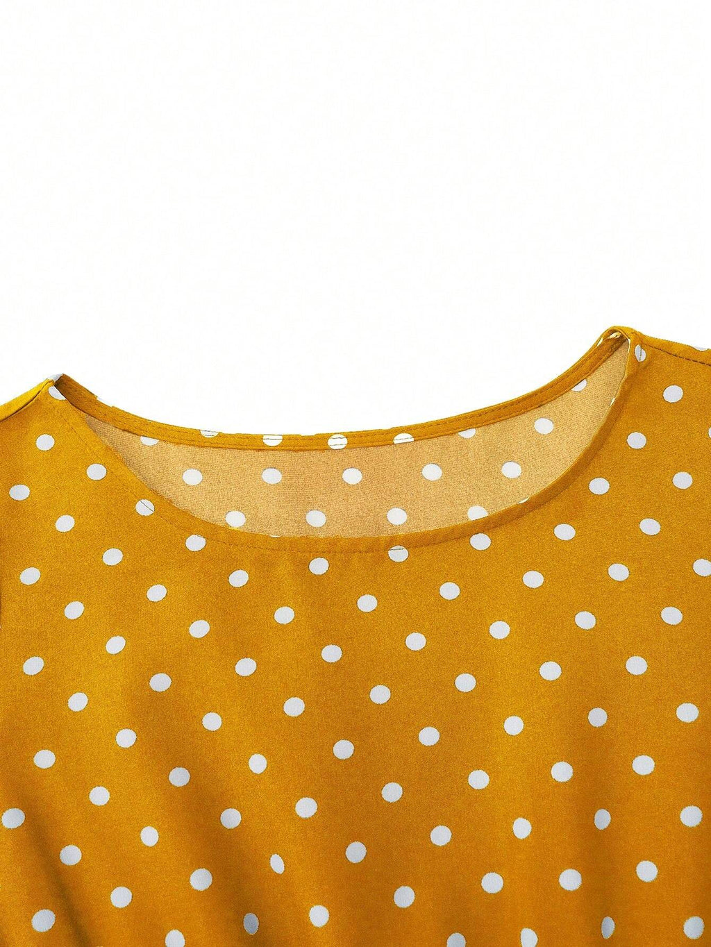 Clasi Polka Dot Printed Belted Casual Dress For Women Maxi Women Outfit