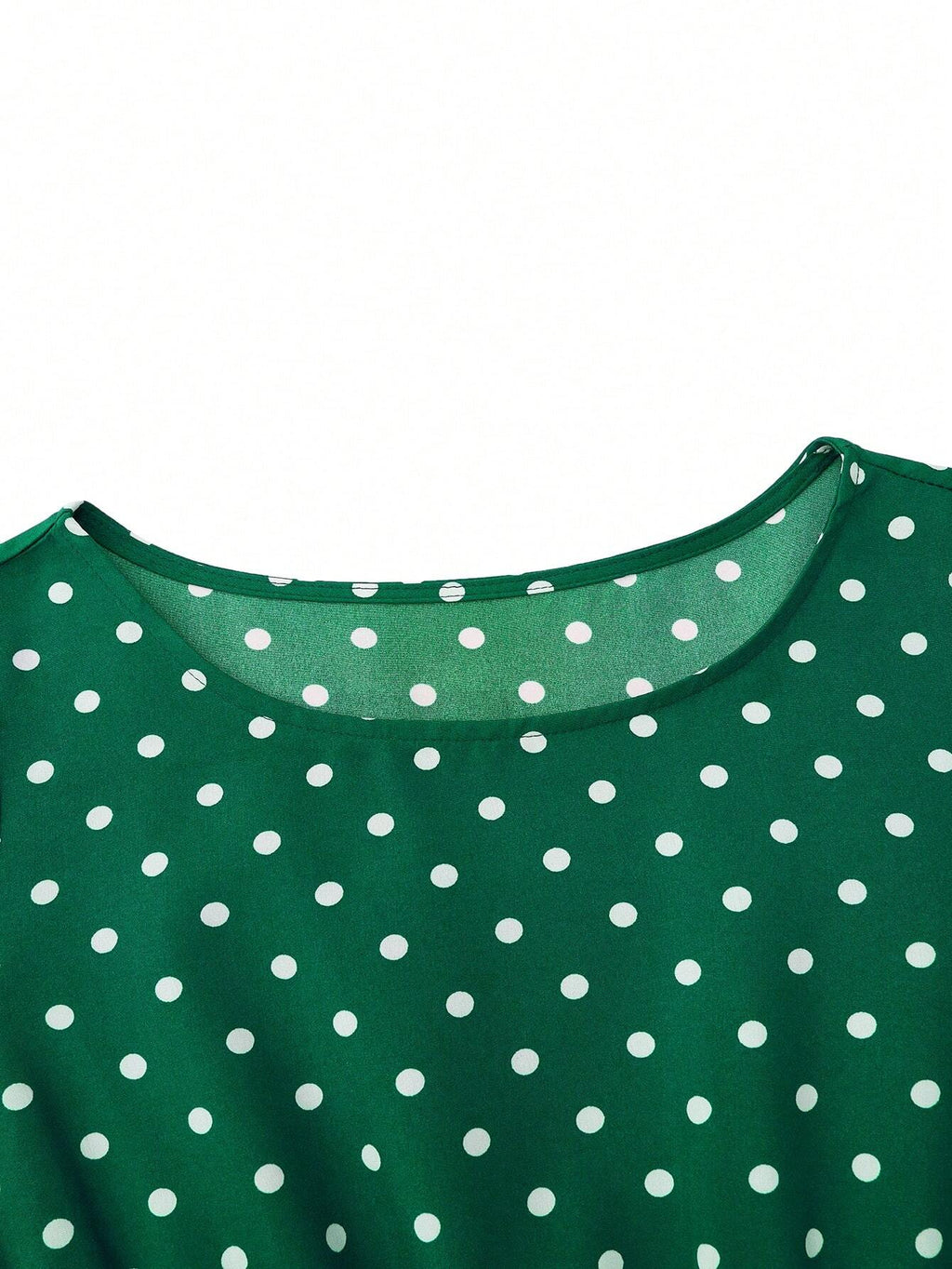 Clasi Polka Dot Printed Belted Casual Dress For Women Maxi Women Outfit