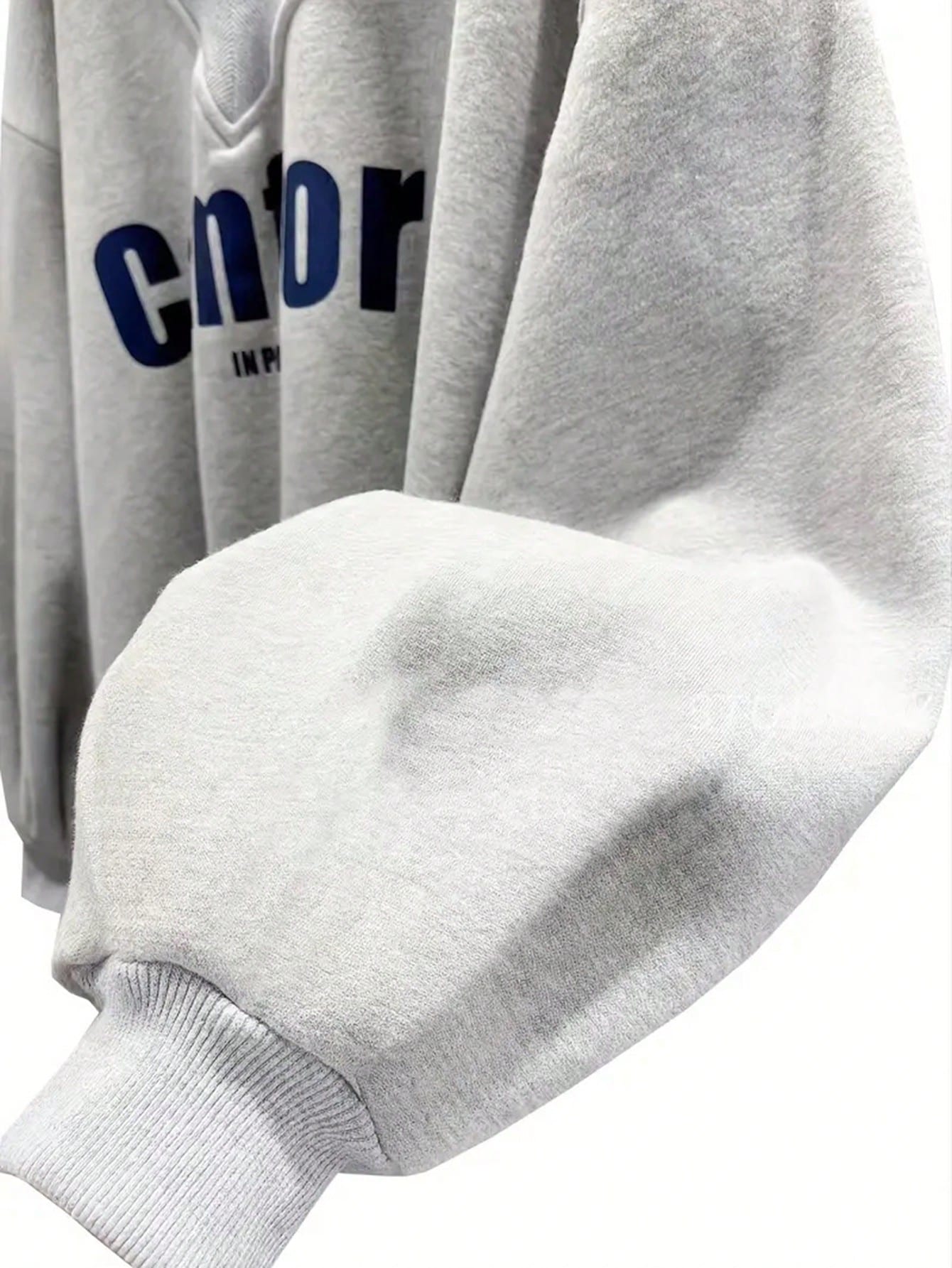 Women’s Letter Graphic Sweatshirt – Drop Shoulder Long Sleeve Casual Pullover Top