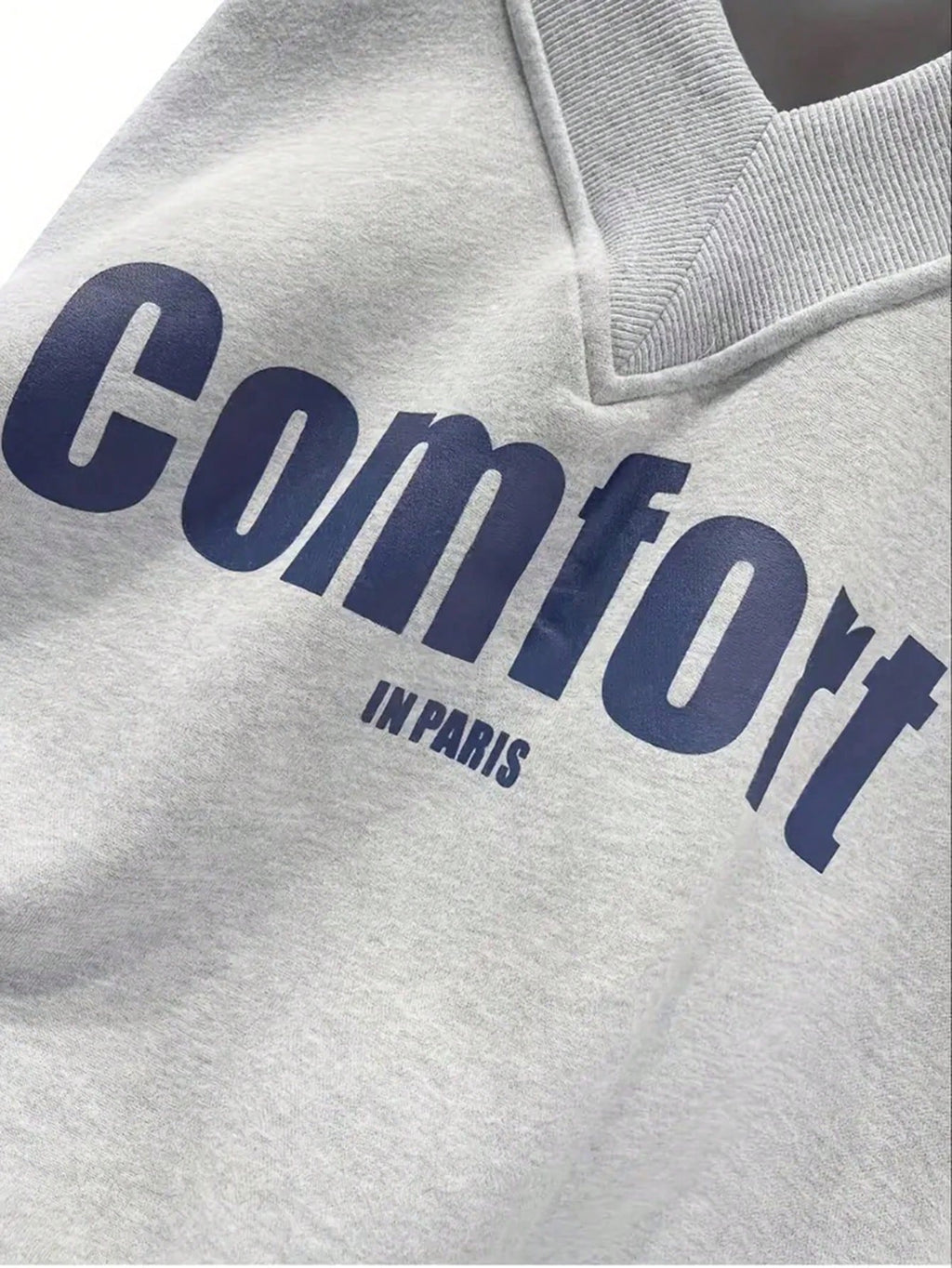 Women’s Letter Graphic Sweatshirt – Drop Shoulder Long Sleeve Casual Pullover Top