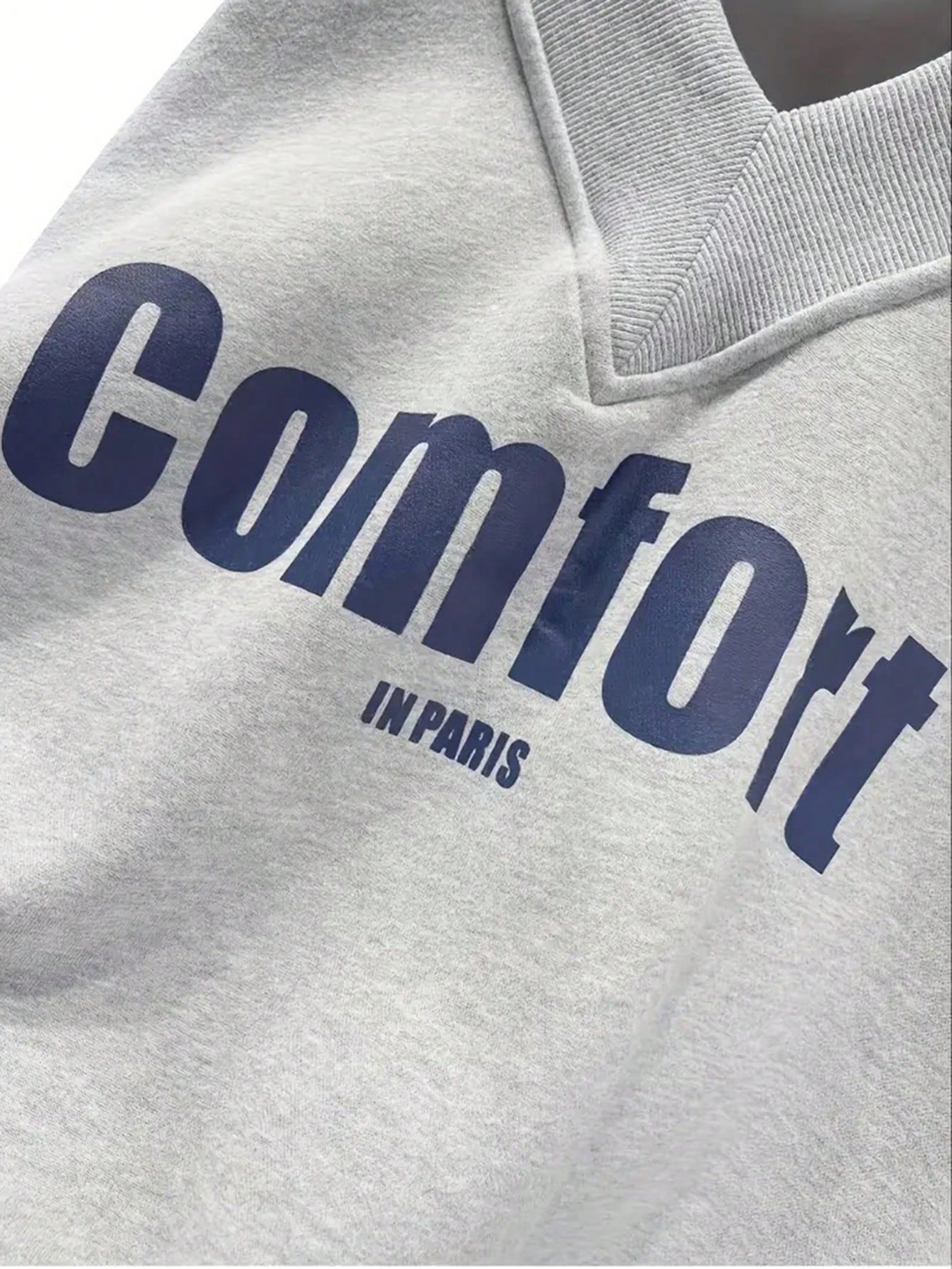 Women’s Letter Graphic Sweatshirt – Drop Shoulder Long Sleeve Casual Pullover Top