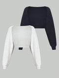 Plus Size Ribbed Knit Cardigan – Solid Color Casual Loose Fit Sweater for Women Autumn/Winter