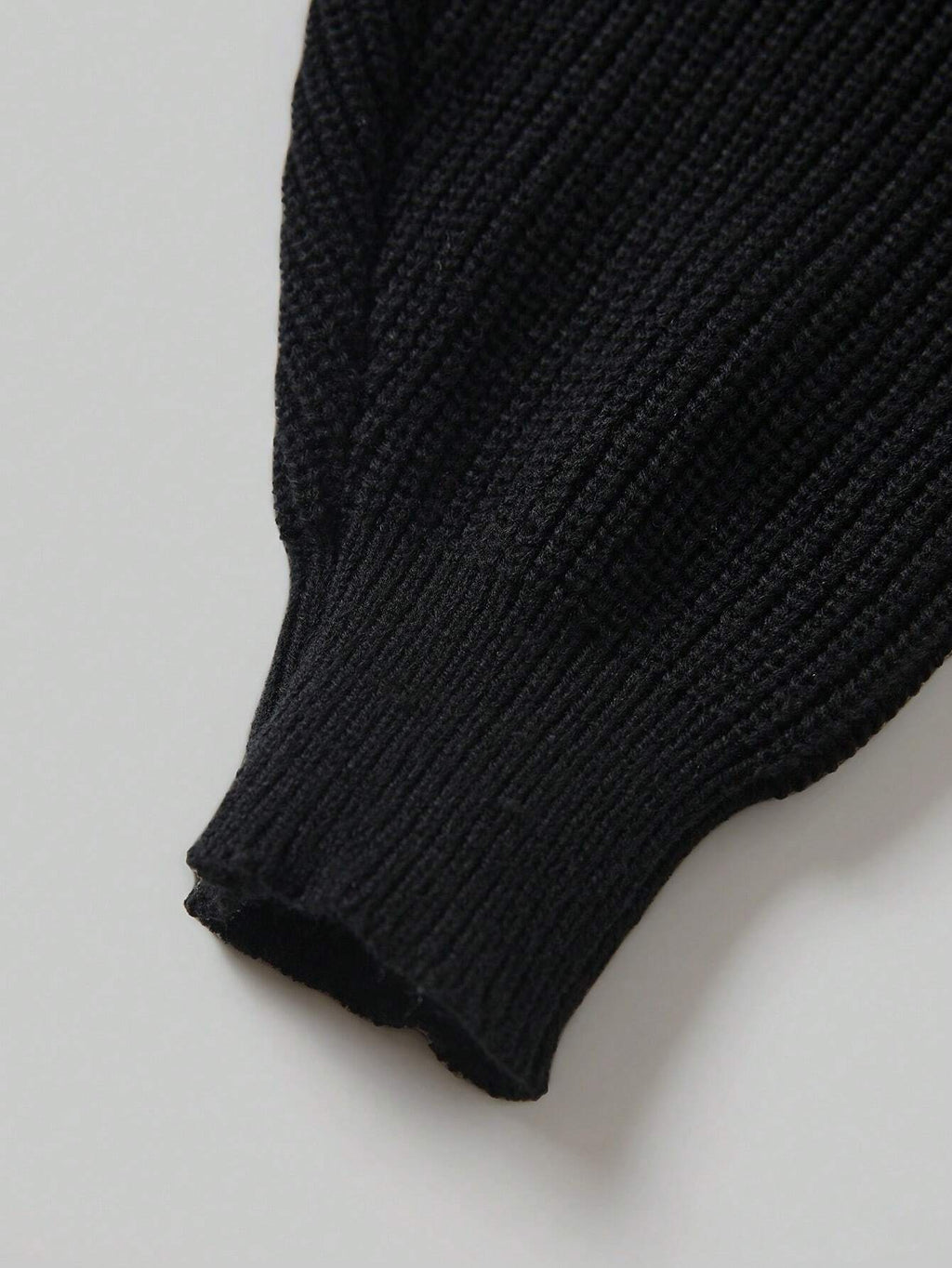 Plus Size Ribbed Knit Cardigan – Solid Color Casual Loose Fit Sweater for Women Autumn/Winter