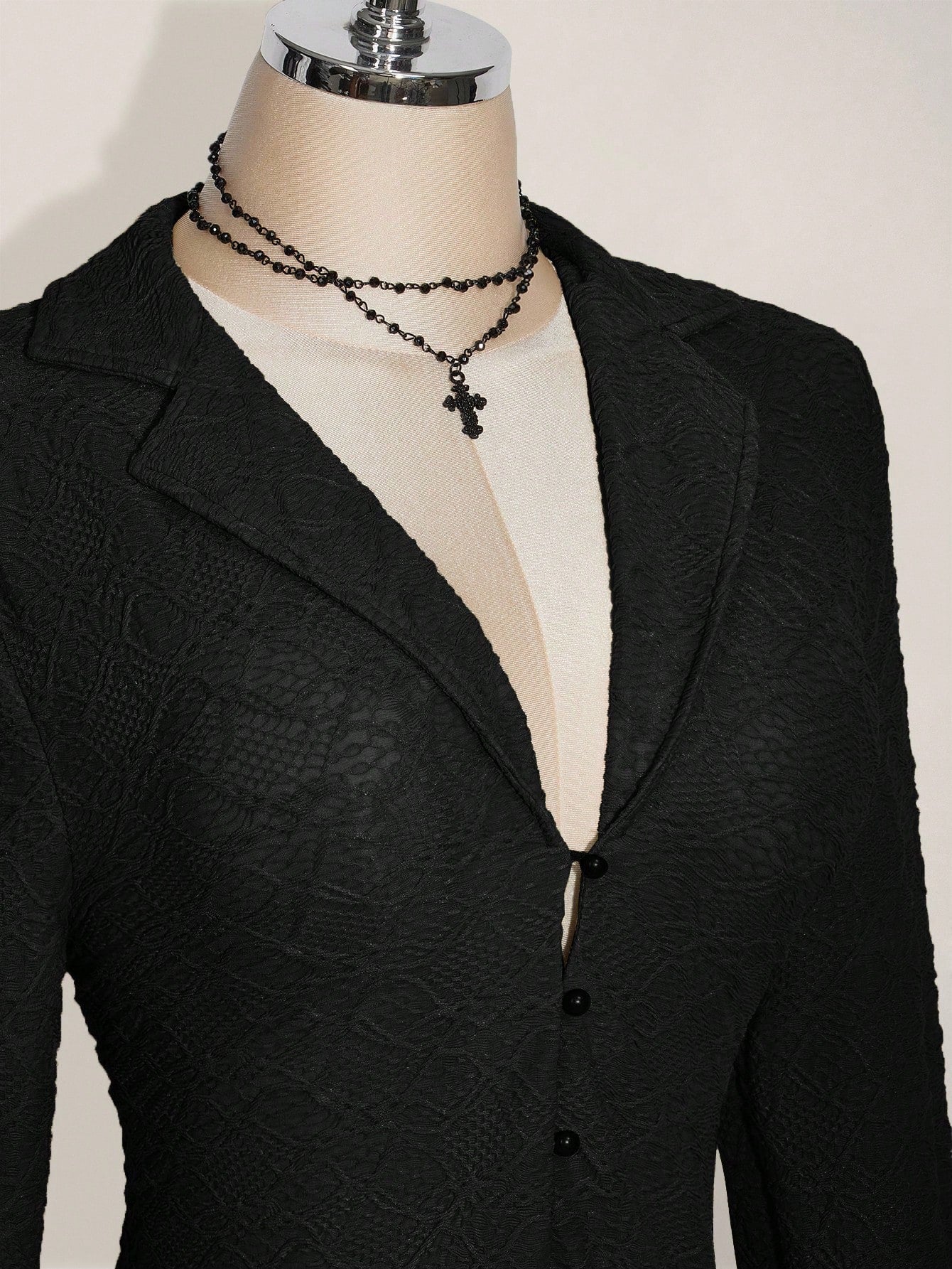 Plus Size Y2K Sheer Mesh Top – Lettuce Trim Asymmetrical Hem Black Blouse