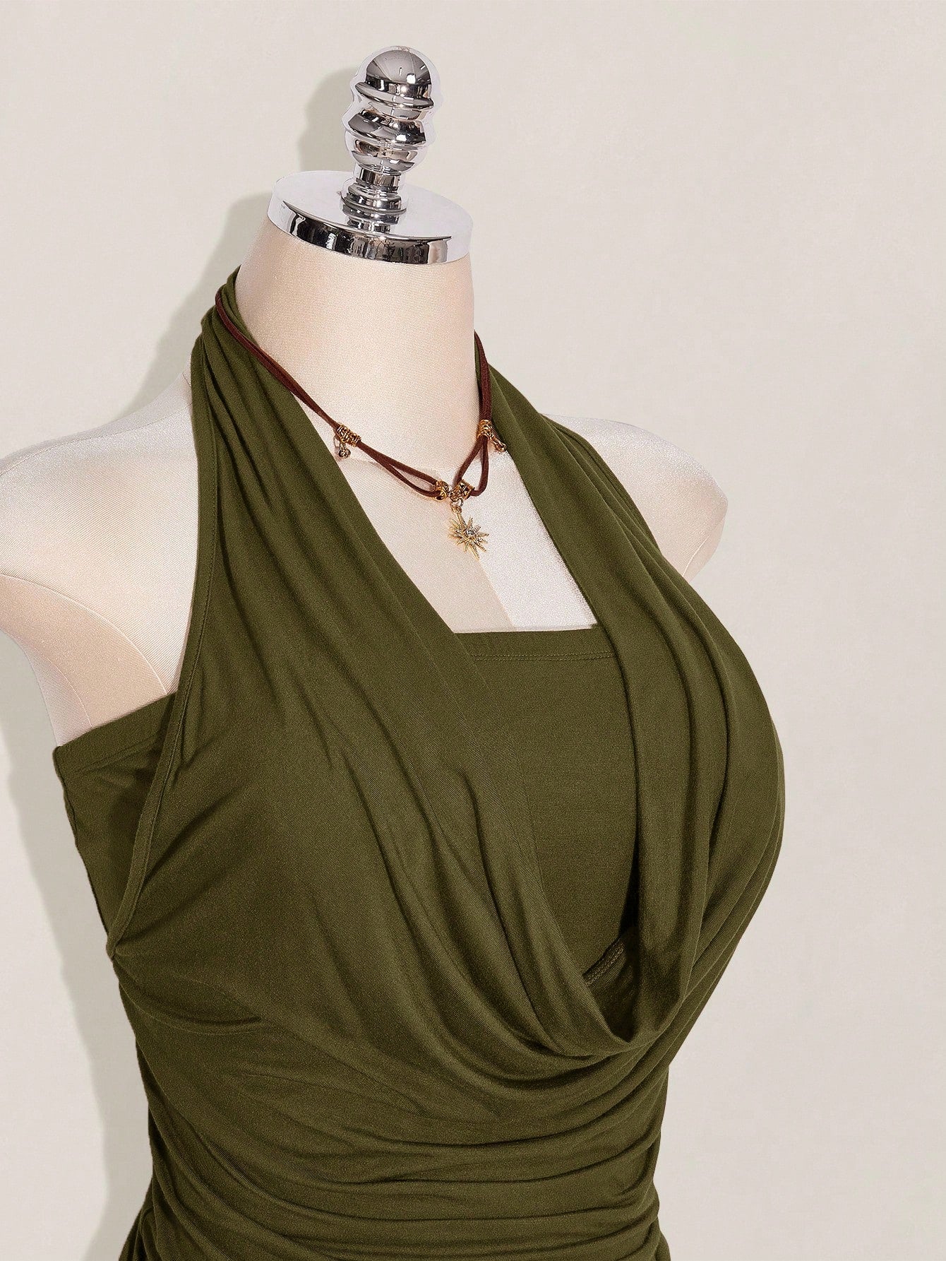 Plus Size 2-Piece Boho Halter Tank Top Set – Western Backless Summer Camisoles for Women