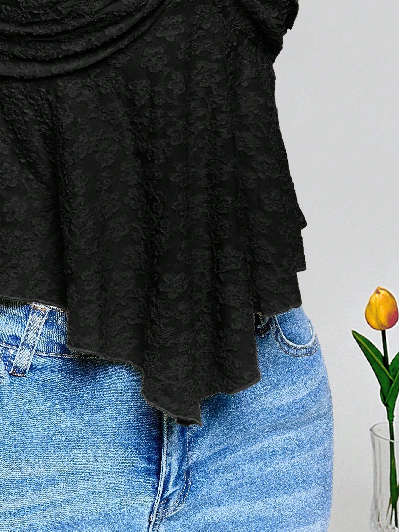 Plus Size Y2K Criss-Cross Halter Crop Top – Backless Knit Jacquard Babydoll Summer Top for Women