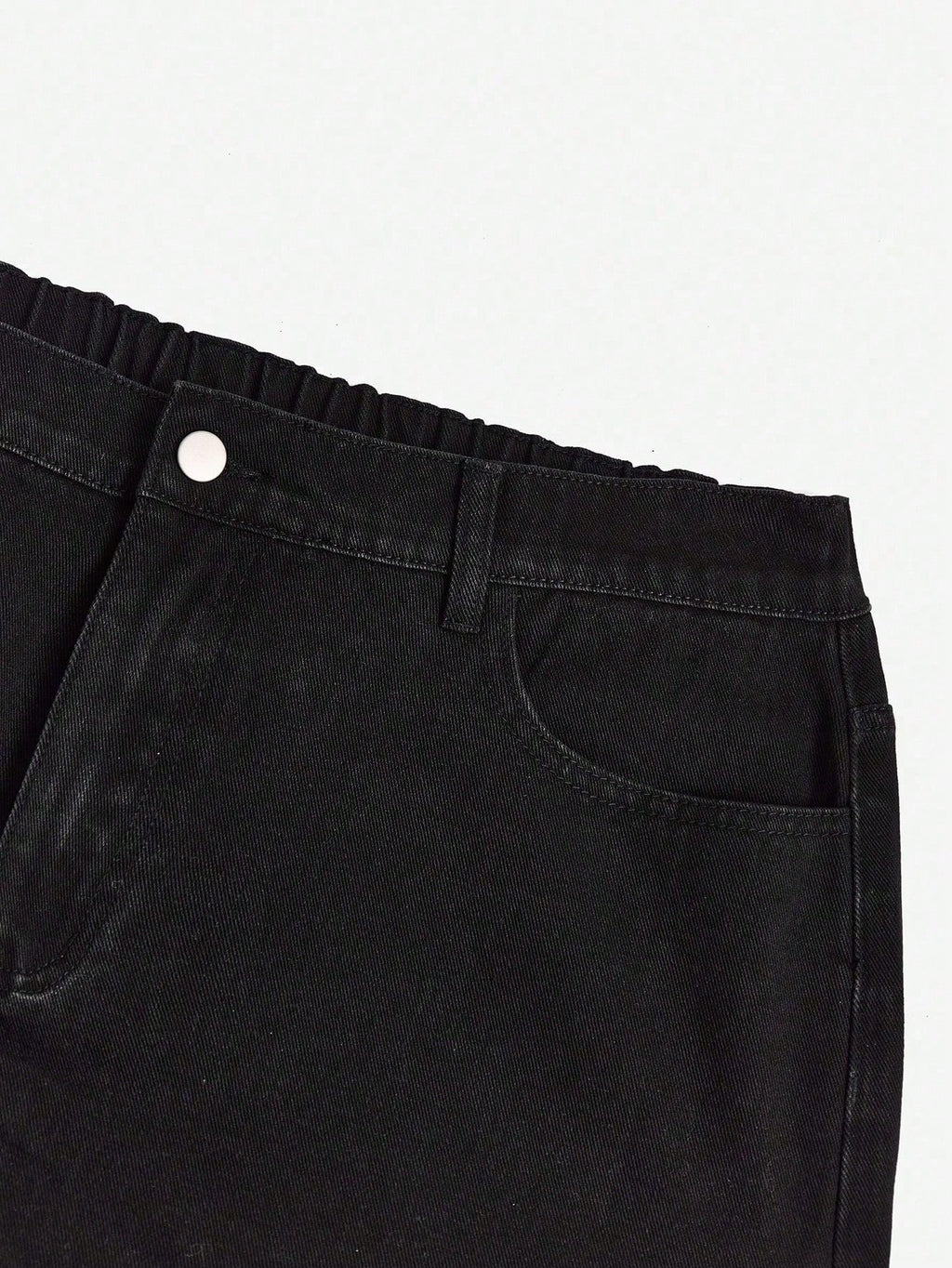 Plus Size Cuffed Denim Shorts – Casual High Waist Summer Jean Shorts for Women