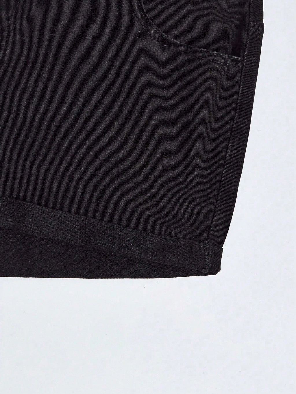 Plus Size Cuffed Denim Shorts – Casual High Waist Summer Jean Shorts for Women