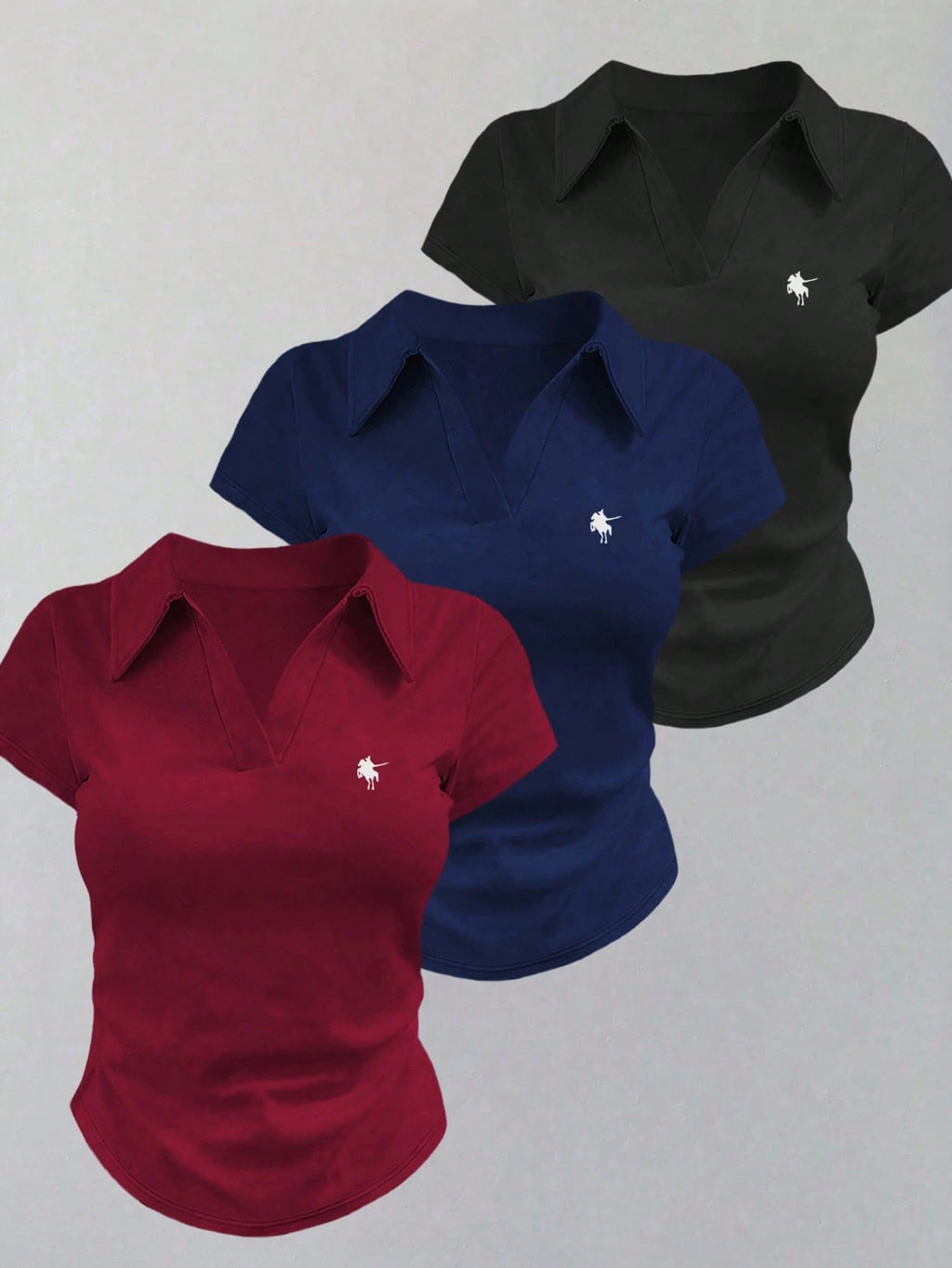 Women’s Casual Half-Zip Polo T-Shirt – Short Sleeve Versatile Summer Top