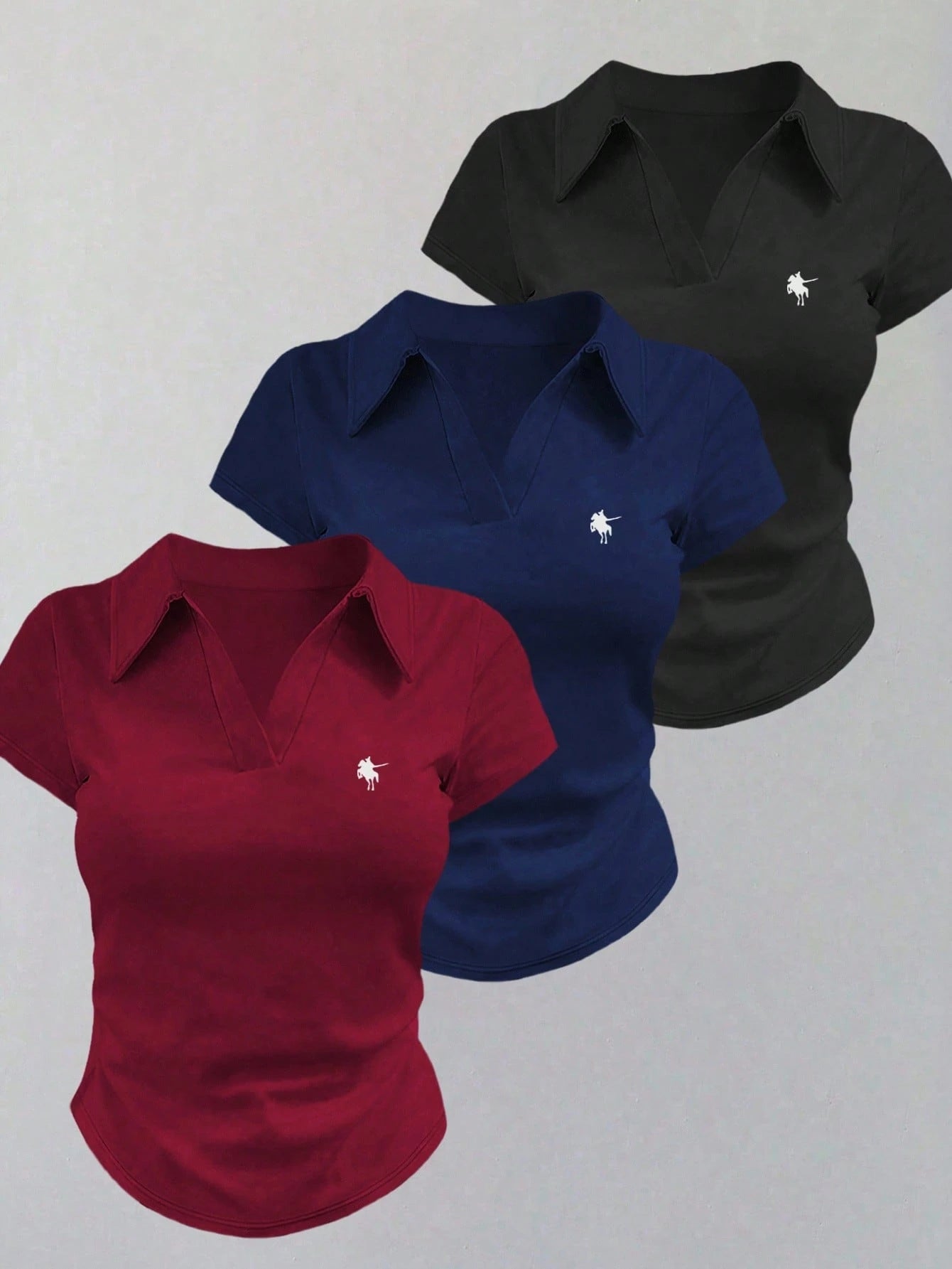 Women’s Casual Half-Zip Polo T-Shirt – Short Sleeve Versatile Summer Top