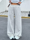 Women’s Grey Loose Fit Sweatpants – Casual Sports Jogger Pants for Everyday Comfort