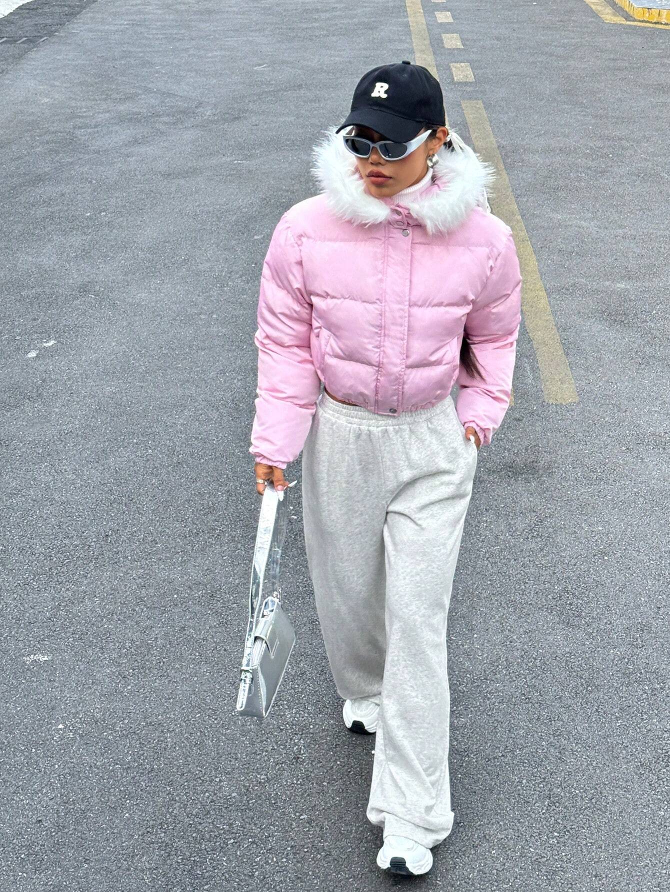 Women’s Grey Loose Fit Sweatpants – Casual Sports Jogger Pants for Everyday Comfort