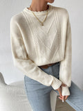 Women’s Oversized Knit Sweater – Dropped Shoulder Long Sleeve Casual Loose Fit Pullover Top